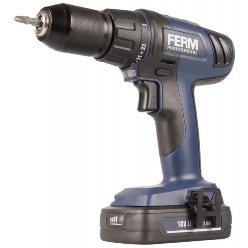 Акумулаторска дупчалка FERM 18V - 2.0AH CDM1122P
