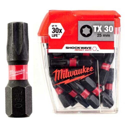 Битови MILWAUKEE TX30 25MM SHOCKWAVE 25 парчиња