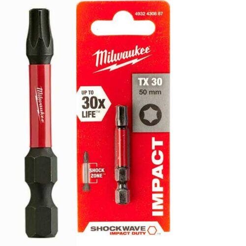 Битови MILWAUKEE TX30 50MM SHOCKWAVE 1 парче