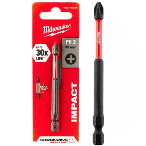 Битови MILWAUKEE PH2 90MM SHOCKWAVE 1 парче