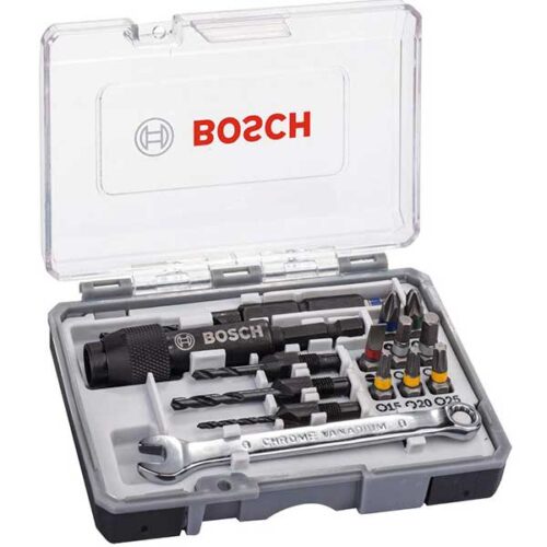 20 делен сет битови и упуштачи (фрезенк) BOSCH (2607002786)
