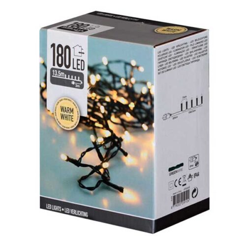 Новогодишни сијалички LED 180 Warm White 16.5 m.