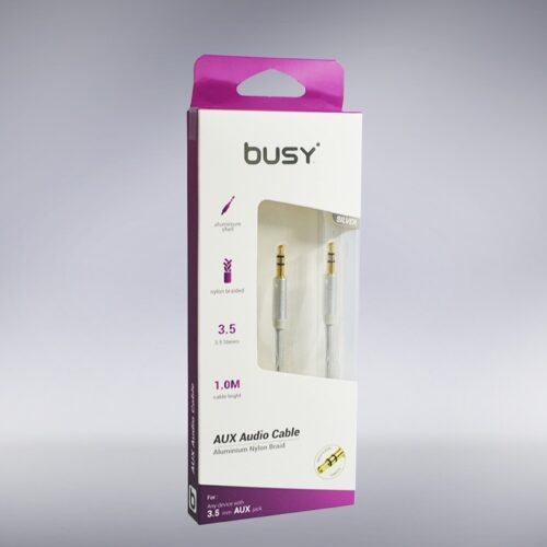 AUX Кабел плетен 1м. BUSY