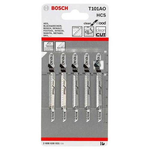 Лист за убодна пила BOSCH T101BR (5 парчиња)
