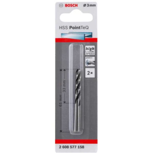 Бургија за метал HSS PointTeQ BOSCH 3.0 mm (2 ком.)