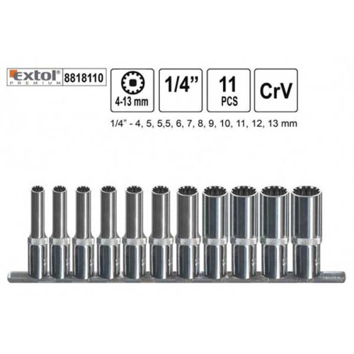 Сет насадни клучеви 11 парчиња MULTI-LOCK