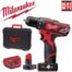 Компактна акум. дупчалка Milwaukee M12BDD-402C