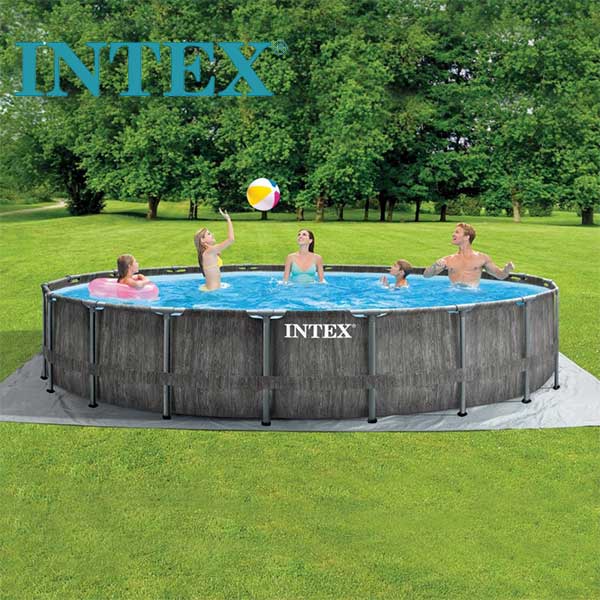INTEX Prism Premium Greywood 549x122 cm Базен со конструкција