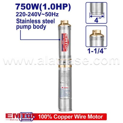 EMTOP EWPPD07501 Длабинска пумпа ракета 750W (1.0HP) 4"