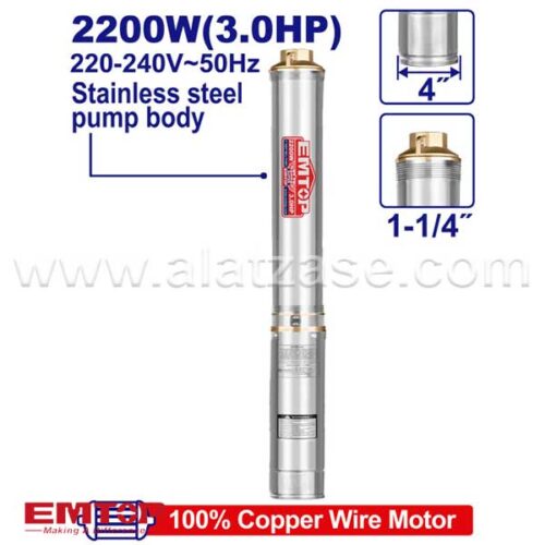 EMTOP EWPPD22001 Длабинска пумпа ракета 2200W (3.0HP) 4"