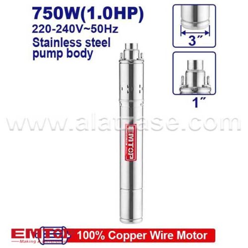 EMTOP EWPPWS07501 Длабинска пумпа ракета 750W (1.0HP) 3"