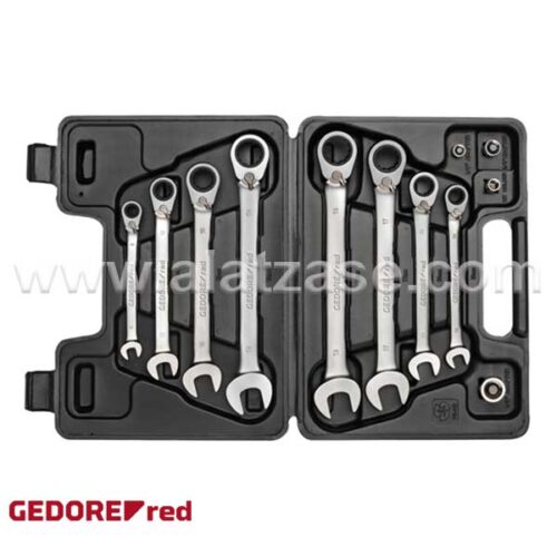 GEDORE RED® R07203012 Сет рачвасто-окасти клучеви со крцкало