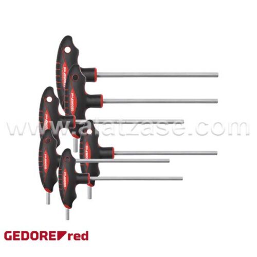 GEDORE RED® R38672006 Сет инбуси со Т-рачка (6 парчиња)