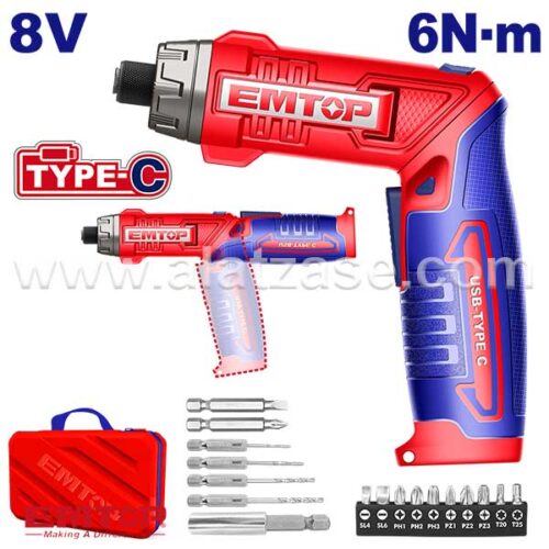 EMTOP ECSR0803 8V Батериски одвртувач