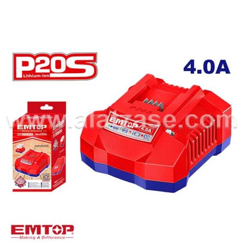 EMTOP EFCR20411 Полнач за батерија 20V 4A