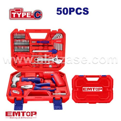 EMTOP EEDK05001 4V Сет од 50 Алатки