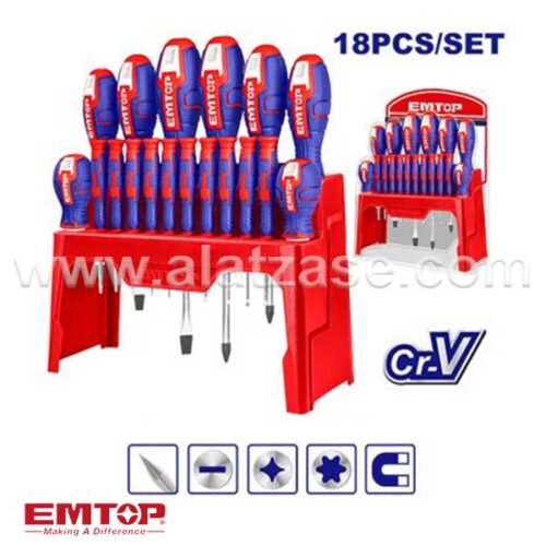 EMTOP ESST1802 Сет од 18 Прецизни Одвртувачи